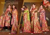 Kshimmer Silk Vol 1 By Saroj 1001 To 1005 Tissue Silk Sarees Wholesale Price In Surat